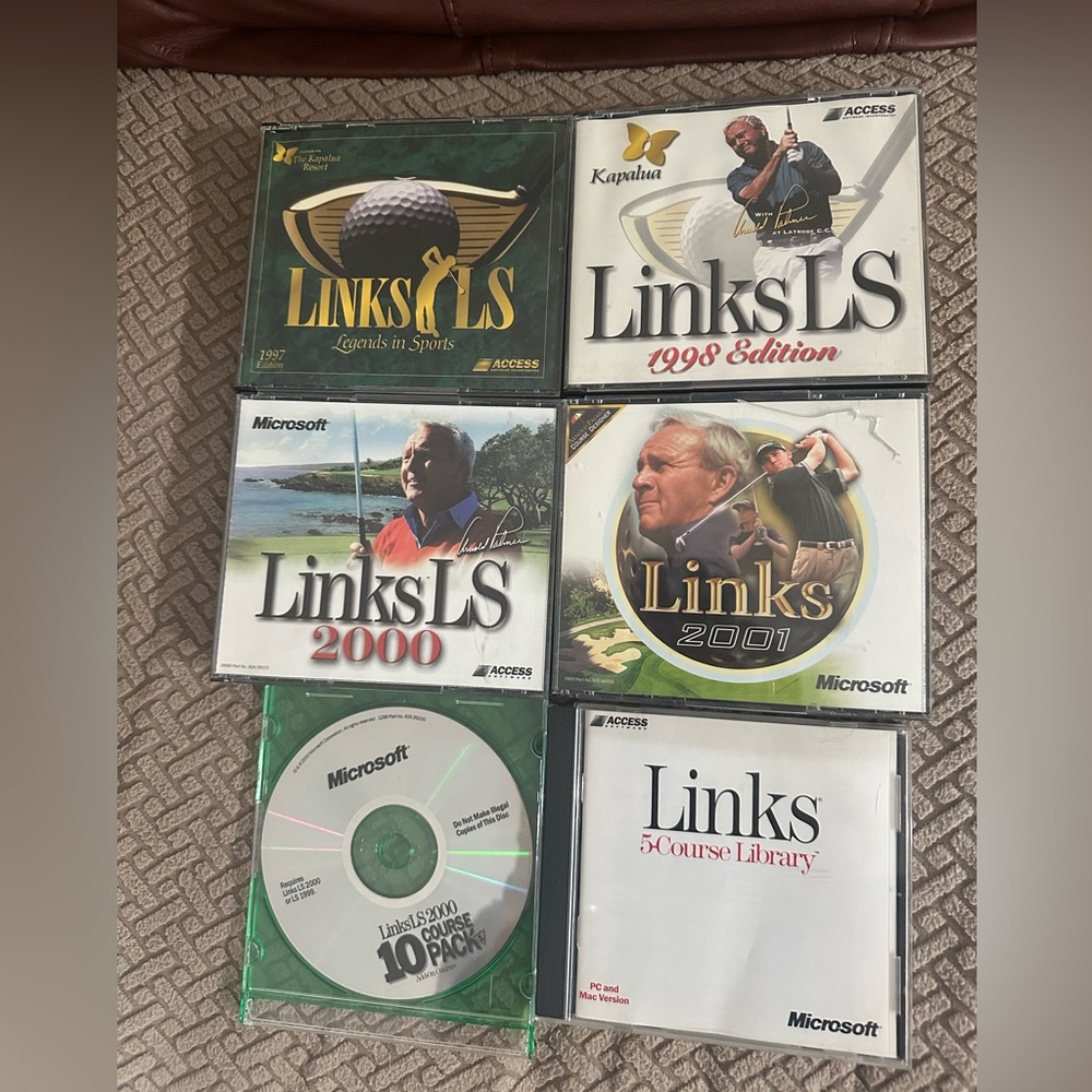 LINKS LS Assorted Games 1997-2001 With Add On Courses. Please Read Description